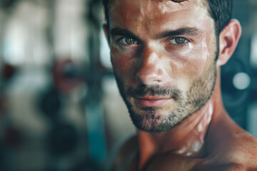 portrait of a man in the gym