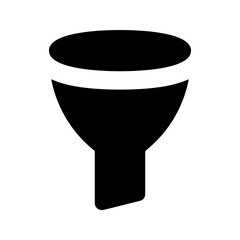 funnel glyph icon