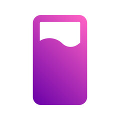 water glass gradient icon