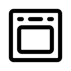 oven line icon