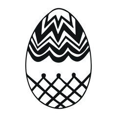 Vector Easter eggs. Happy easter. Vector eggs with a pattern inside