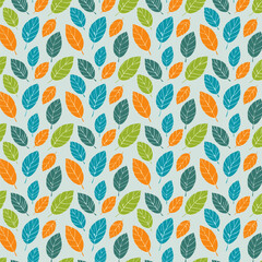 Seamless leaf pattern design