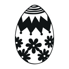 Vector Easter eggs. Happy easter. Vector eggs with a pattern inside