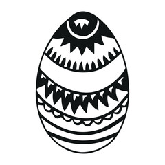 Vector Easter eggs. Happy easter. Vector eggs with a pattern inside
