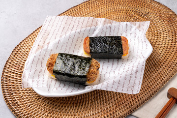 Korean food, pork back ribs, steamed pork back ribs, spicy, stir-fried budae, budae jjigae, beef, fried beef, spam, musubi, pork cutlet,