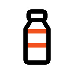 bottle outline color icon