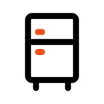 recommend clip art: fridge outline color icon