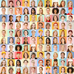 Frauen in vielen verschiedenen Berufen als Karriere Konzept - obrazy, fototapety, plakaty