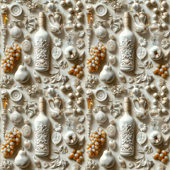 Fototapeta premium Pattern Tile for seamless backgrounds, ai generated 
