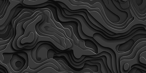 Vector illustration in minimalism seamless texture patern dark height map - obrazy, fototapety, plakaty