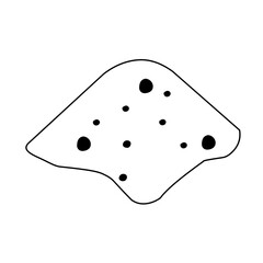 sand pile line icon