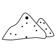 sand pile line icon