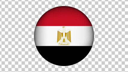 Fototapeta premium flag of egypt isolated on transparent background for brics icon logo web. vector illustration.