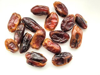 Dates portion on white background.