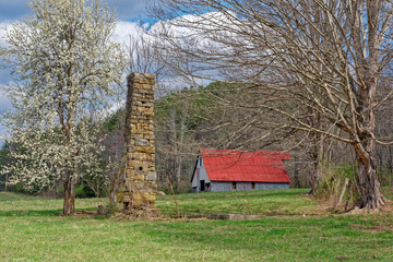 Old homestead country scene