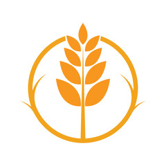 Agriculture wheat Logo