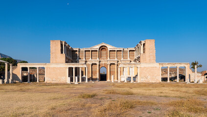 Fototapeta na wymiar The Gymnasium of Sardes ( Sardis ) Ancient City. Manisa - Turkey