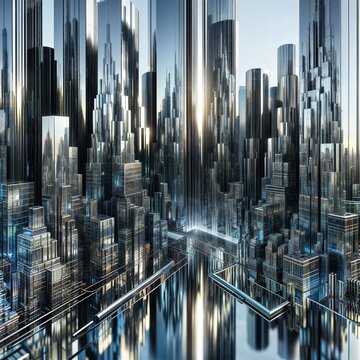 futuristic cityscape