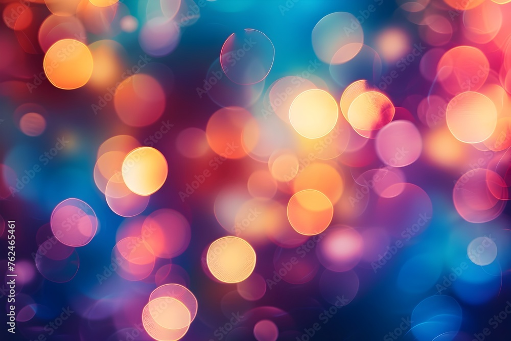 Poster vibrant bokeh lights creating a magical and dreamy atmosphere in the background