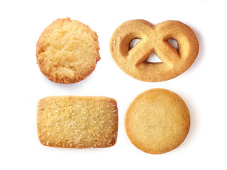 butter cookies, transparent background