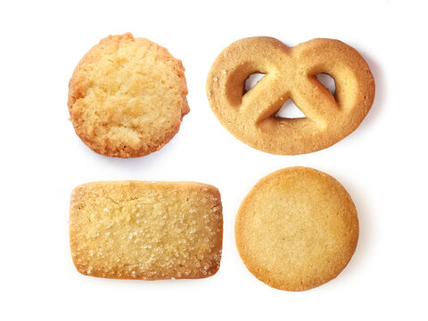 butter cookies, transparent background