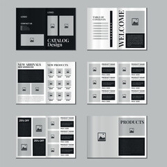 Catalog design or 12 pages product catalogue template design