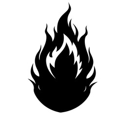 campfire flame fire icon