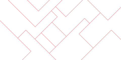 Abstract white gray and Red vector blueprint background with modern design. Vector abstract futuristic architecture concept with digital geometric connection red lines	