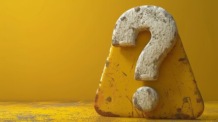 Yellow Object With Question Mark