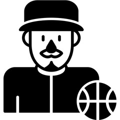 Basketball Player Icon © Zevicons