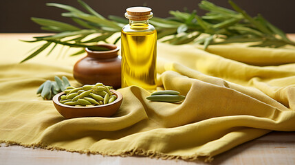 olive oil bottle, olive branch, useful oil, fresh olives, ripe