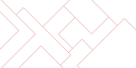 Abstract white gray and Red vector blueprint background with modern design. Vector abstract futuristic architecture concept with digital geometric connection red lines	