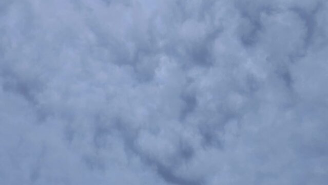 The sky is covered by a lot of very small cirrocumulus clouds