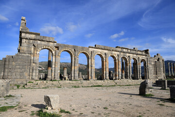 Volubilis, a UNESCO World Heritage Site home to Morocco’s best-preserved Roman ruins. This town was of the most remote outposts of the Roman Empire—the Romans ruled here for about 200 years, until 285