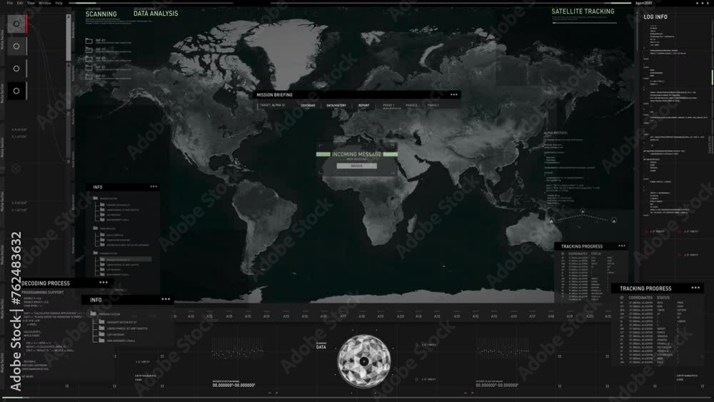 Aufkleber spies are using the newest global-search technology. global-search spying technology looking for the