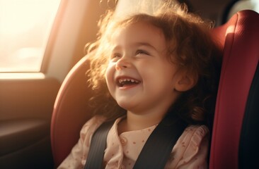 Child's Delight: Sunny Car Ride with a Toddler