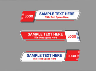 Obraz premium Lower Third Vibrant Versatility Design Kit