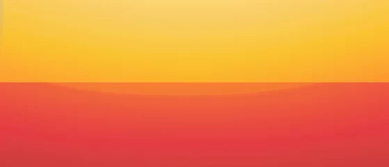 Kussenhoes Beautiful sunset gradient transitioning from vibrant yellow to calming orange hues in the sky. © Szalai