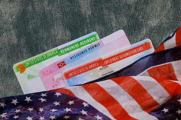 Permanent resident with Residence Permit, Employment Authorization card, Permanent Resident Card...