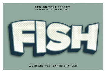 Fish 3d text effect 