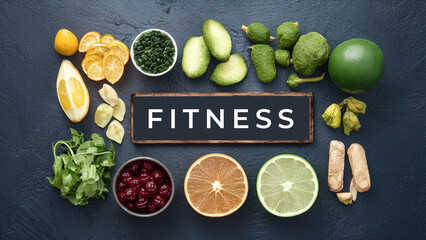 Healthy lifestyle concept diet fitness