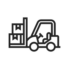 forklift outline icon