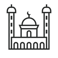 mosque outline icon