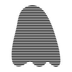 Abstract Blob Shape Stripe