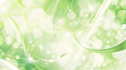 abstract green background light wave bubble