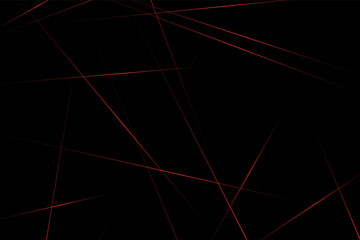 Abstract black with red lines, triangles background modern design. Vector illustration EPS 10.