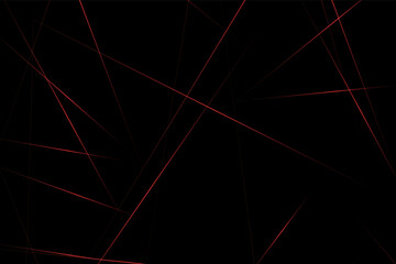 Abstract black with red lines, triangles background modern design. Vector illustration EPS 10.