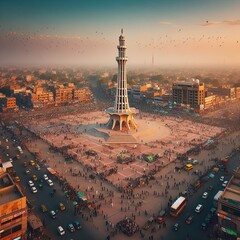 Minar e Pakistan Lahore. landmark of Pakistan.