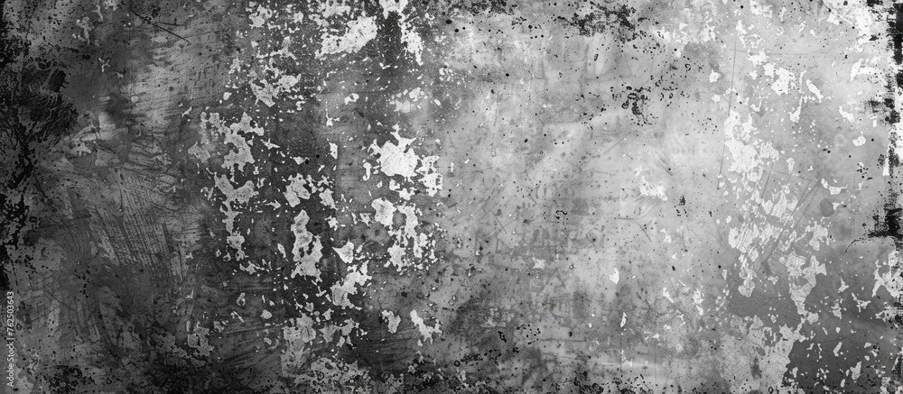 Poster a grayscale photo depicting a lone tree surrounded by freezing waters, with a backdrop of natural la