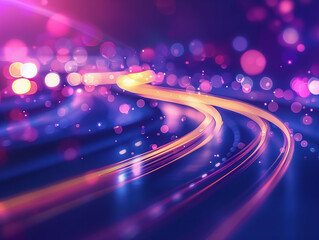 abstract blue and purple digital path background 011